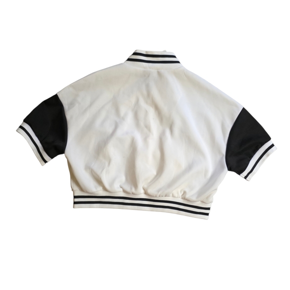 Ara Black and White Varsity Jacket - Picture 3 of 5